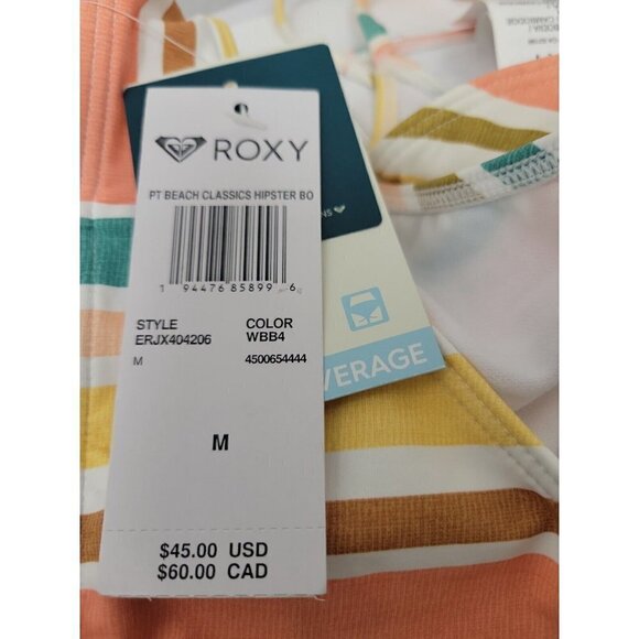 Roxy Beach Classics Regular Bikini Bottoms. Size Medium - Picture 5 of 5